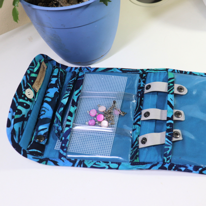 Jewelry Wallet - Tropical Blue