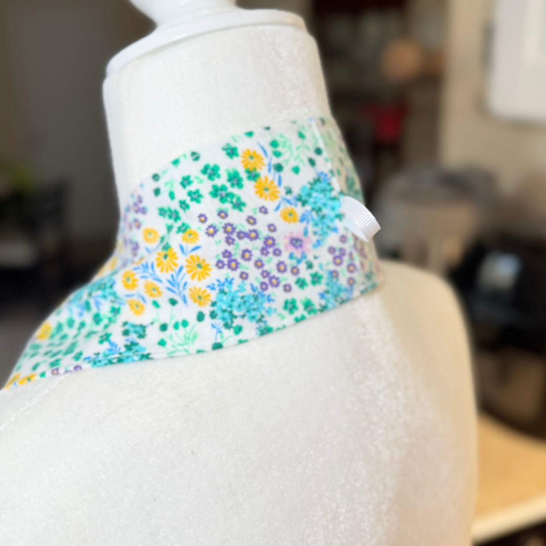 Blue Flowers Kitchen Scarf Towel