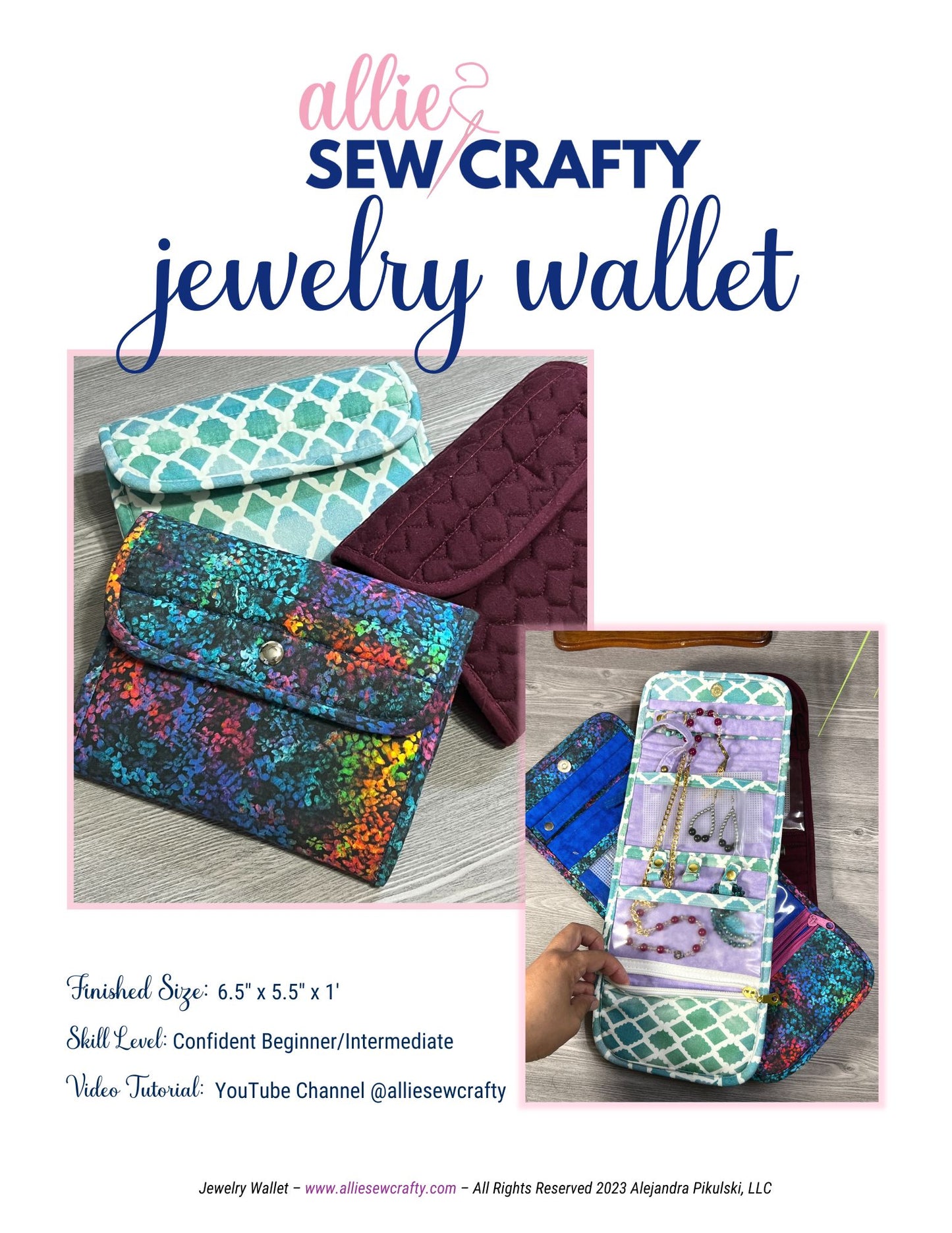 Jewelry Wallet Digital Download Pattern