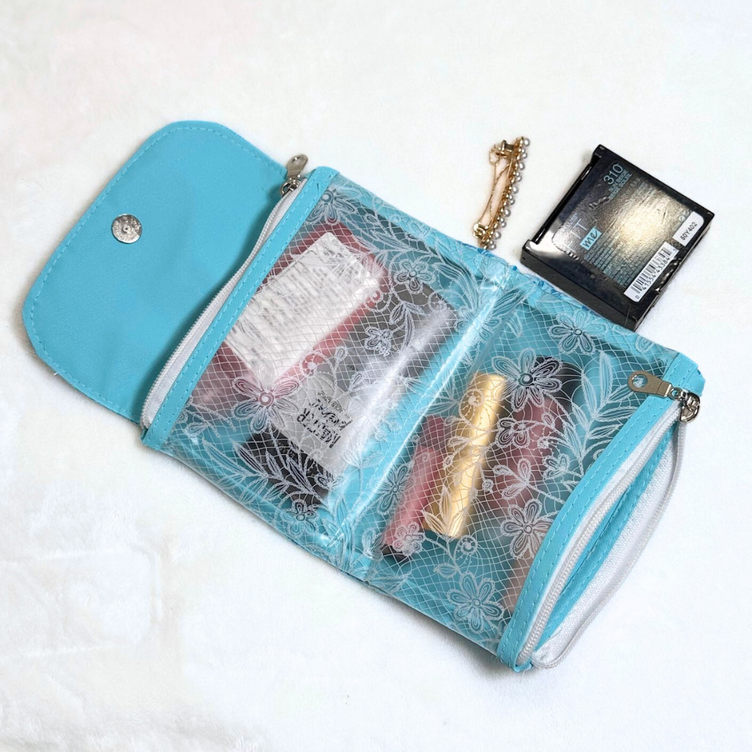 Small Mini Dual Zipper Fold-Flat Pouch *Limited Edition*