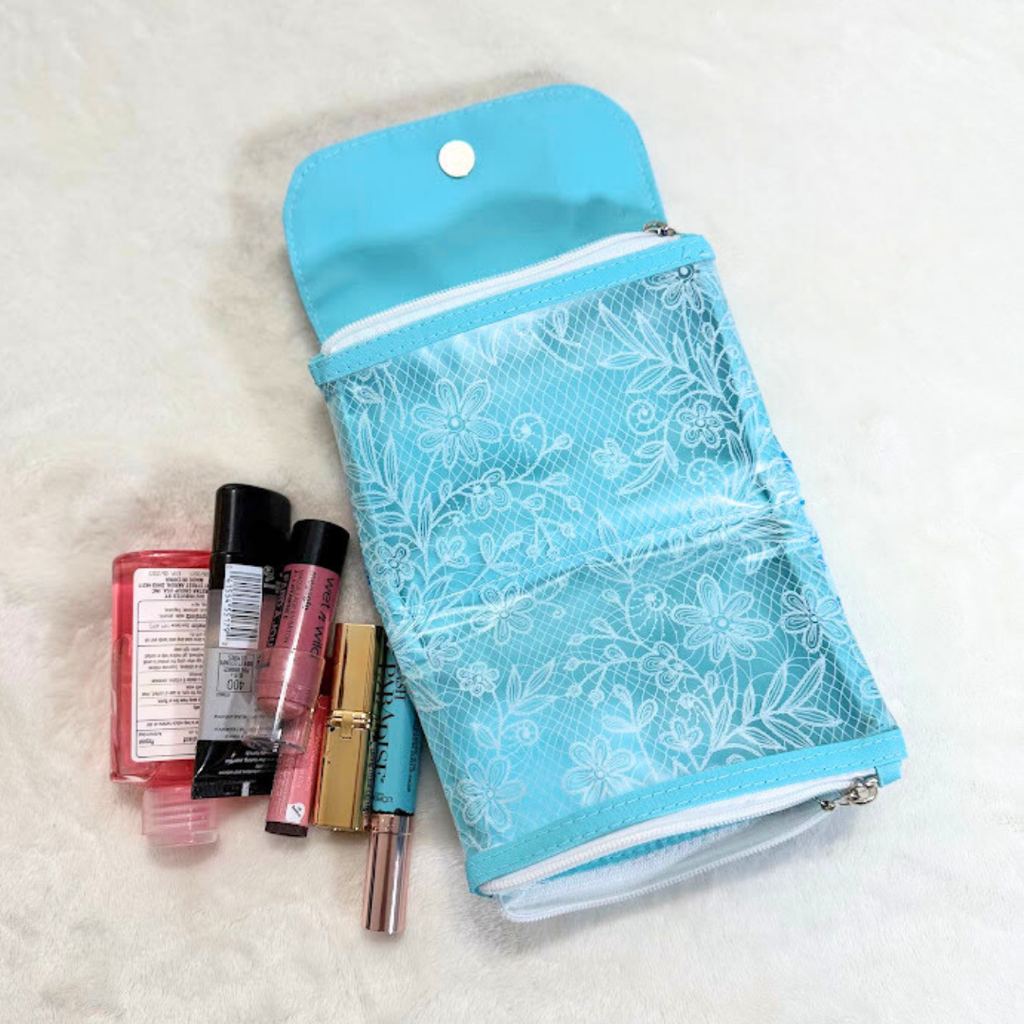 Small Mini Dual Zipper Fold-Flat Pouch *Limited Edition*