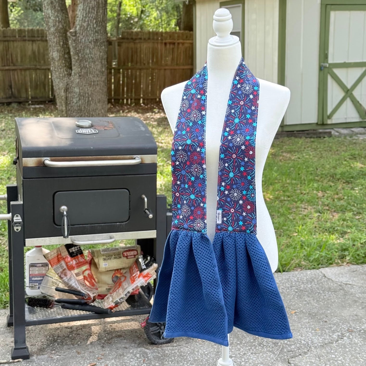 Fireworks Patriotic Scarf Towel