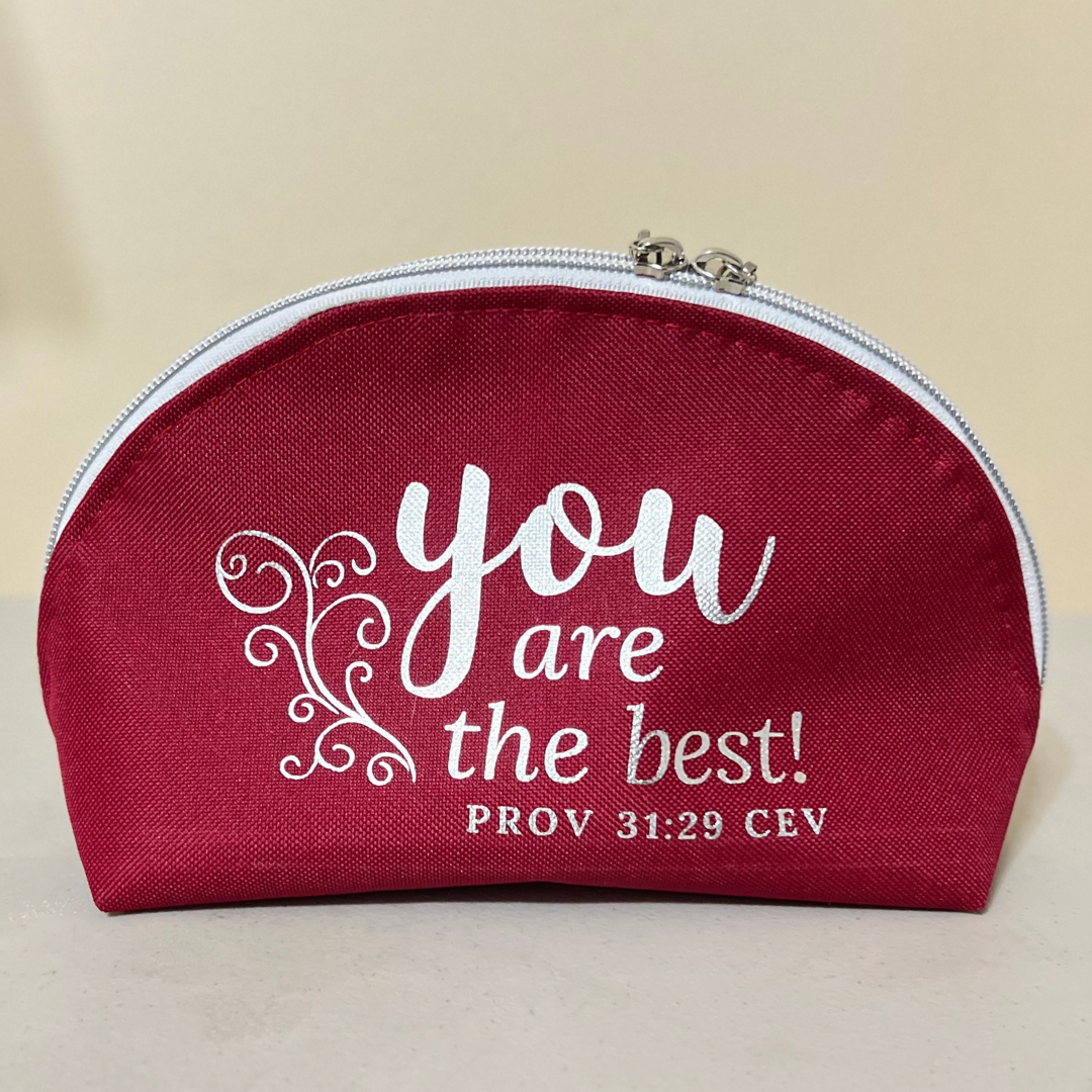 Proverbs 31 Semi-Round Inspirational Zipper Pouch